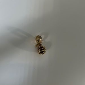 Gold Bee Hive Pandora Charm